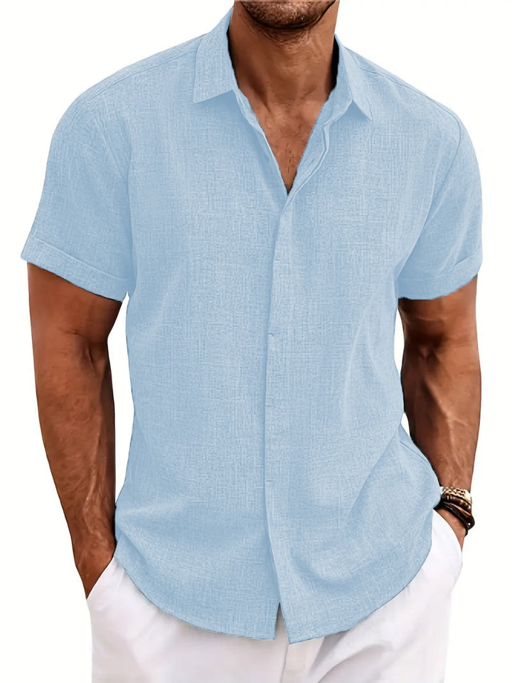 Structured short sleeve shirt for men with buttons Amarae
