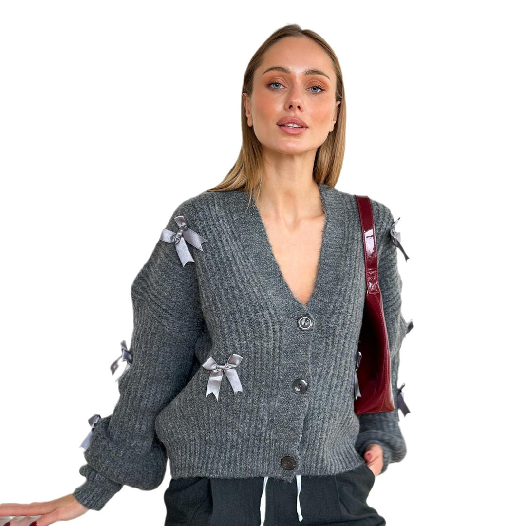Cardigan for women with romantic ruffle details Lune London