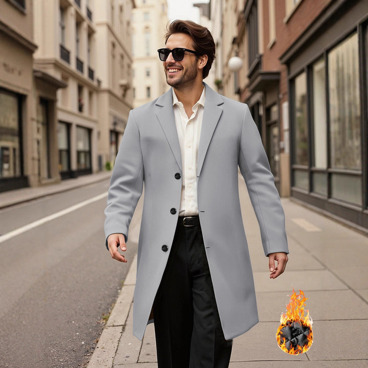 Elegant double-breasted coat for men Lune London