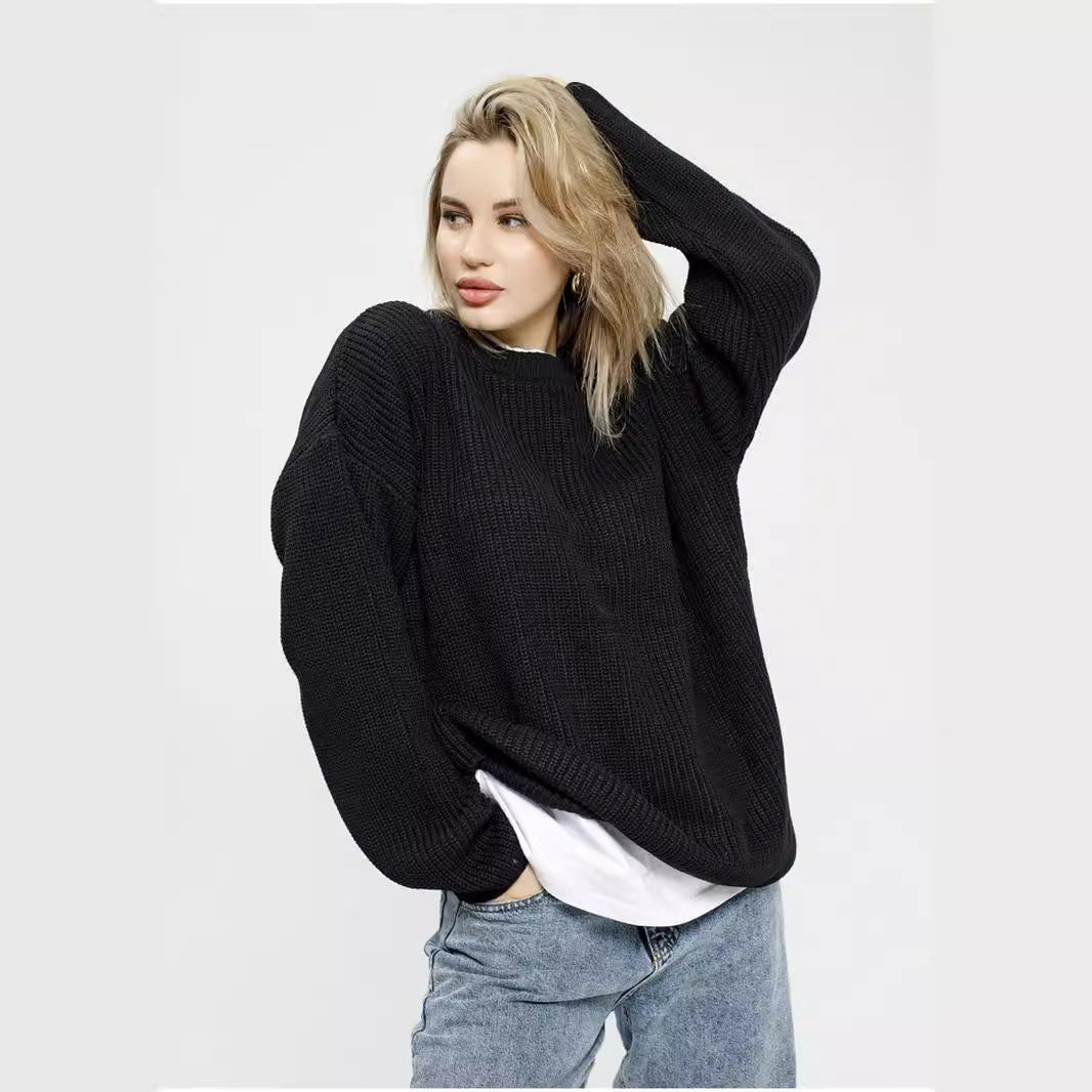 Pull en maille confortable pour femmes au style décontracté Chic & Stil