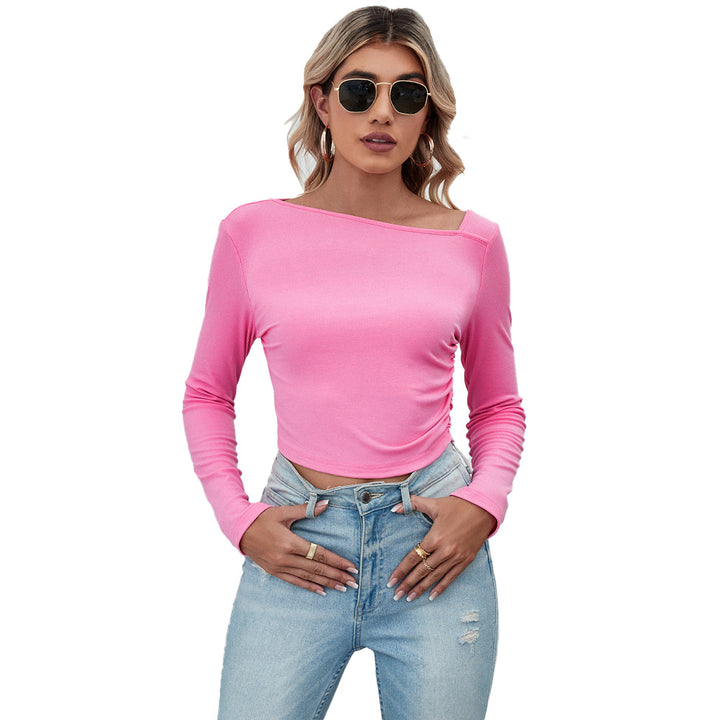 Femme crop top avec un design élégant et des détails de volants raffinés Chic & Stil