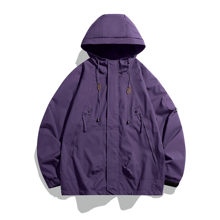 Versatile outdoor jacket for men with adjustable waist and large pockets Lune London