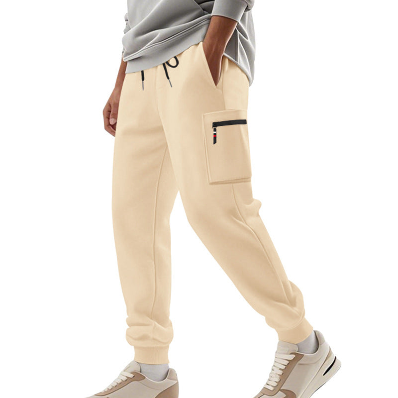 Men's cargo pants with practical side pockets and elastic waist Lune London
