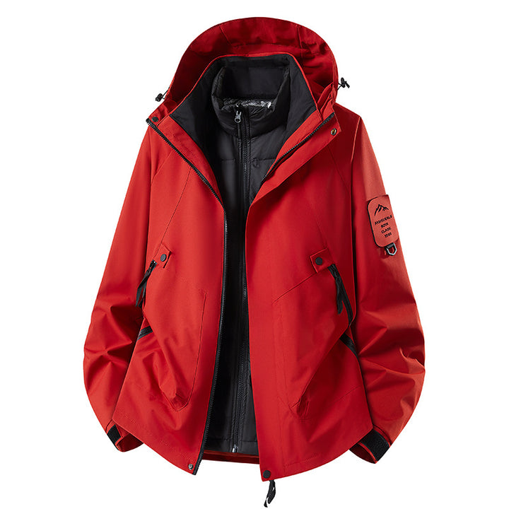 Men's Two-in-One Weather Protection Jacket with Removable Padded Vest and Adjustable Hood Amarae