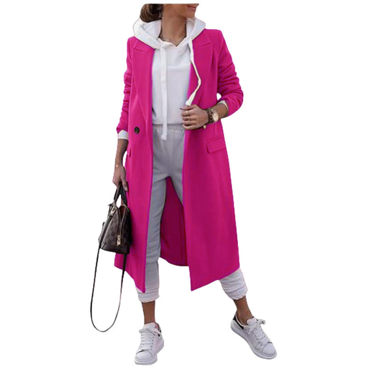 Trendy women's oversized coat with elegant lapels and practical pockets Lune London