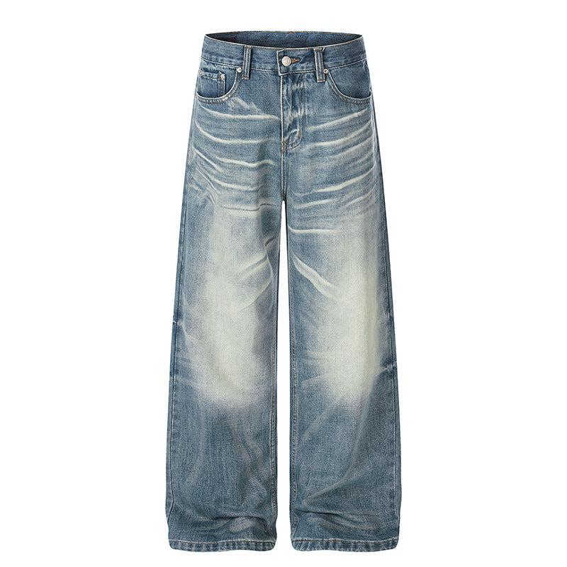 Women wide High-Waist Culotte Jeans with Used Effect Amarae