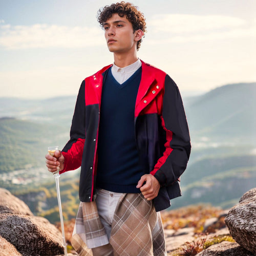 Functional outdoor jacket for men with a sporty fit Amarae
