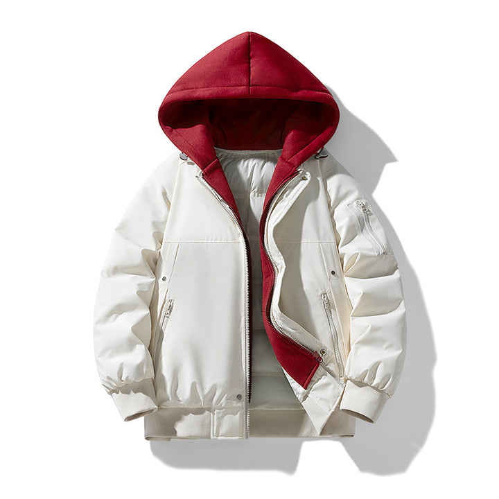 Women's quilted transitional jacket with removable hood lining Amarae