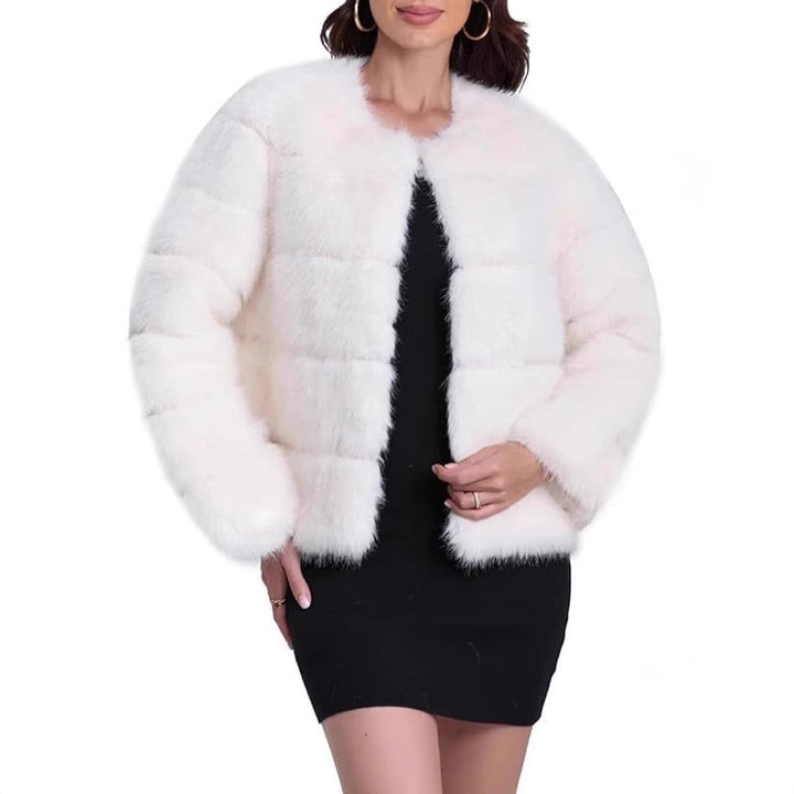 Ladies Chic and Stylish Faux Fur Jacket