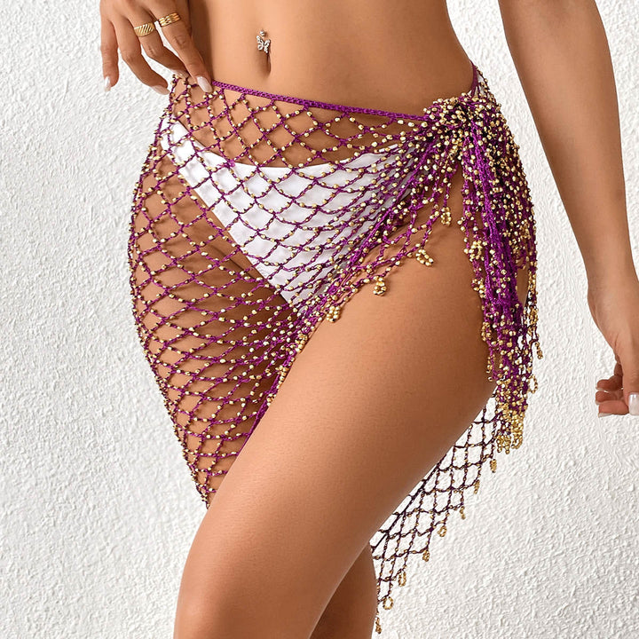 Women Pearls-Mesh Bath Cover Skirt Lune London