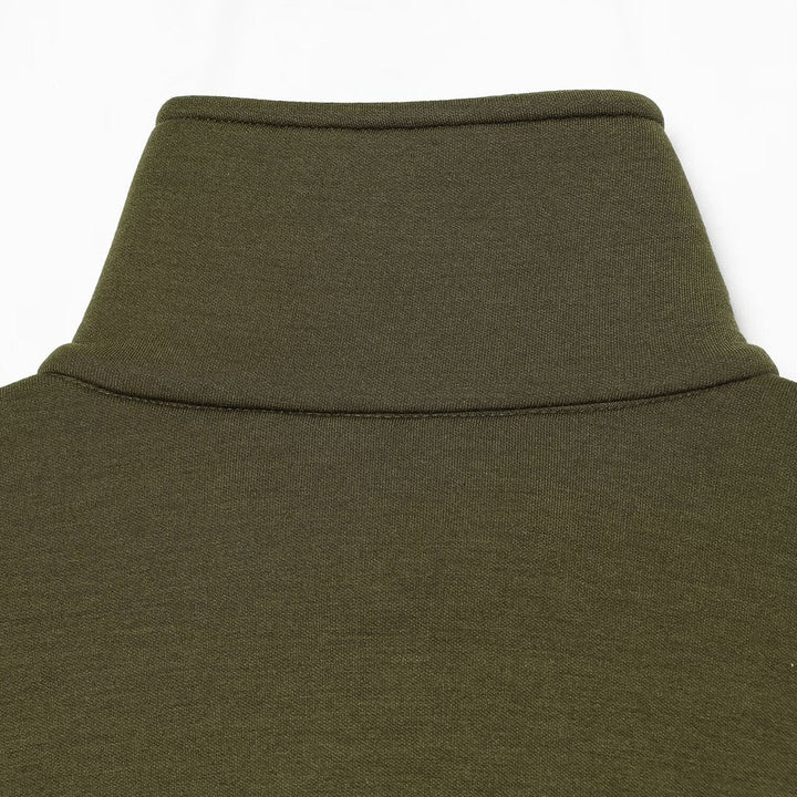 Women's Cropped Sweat Jacket with High Funnel Collar, Full Zip and Fitted Hem Amarae