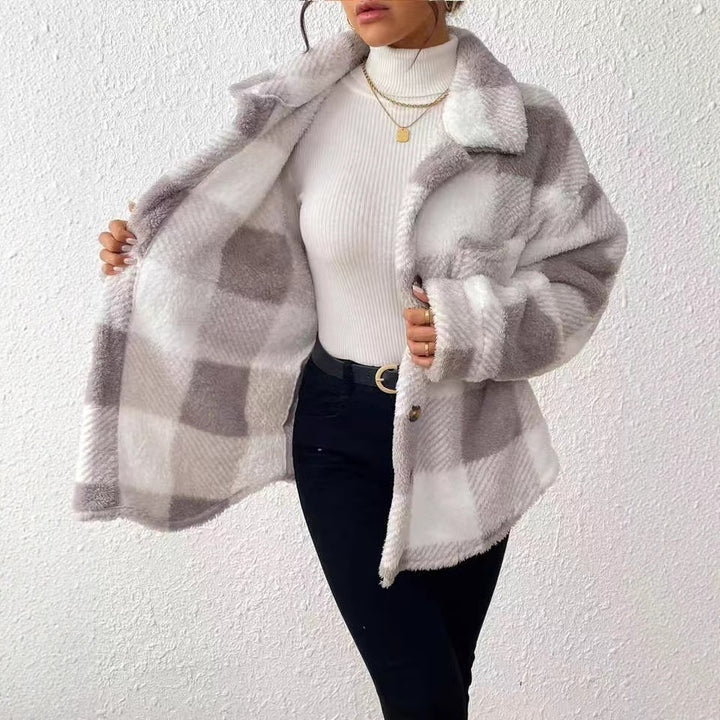 Ladies Cozy Flannel Jacket Lune London