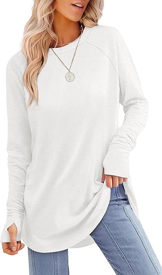Women's casual long sleeve t-shirt with modern cut Lune London