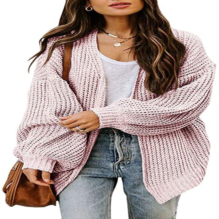 Oversized knitted sweater for women with balloon sleeves and a structured design Lune London