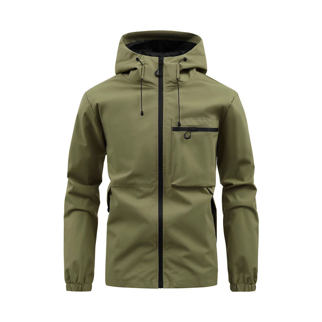 Men's all-weather waterproof jacket with adjustable waist Amarae