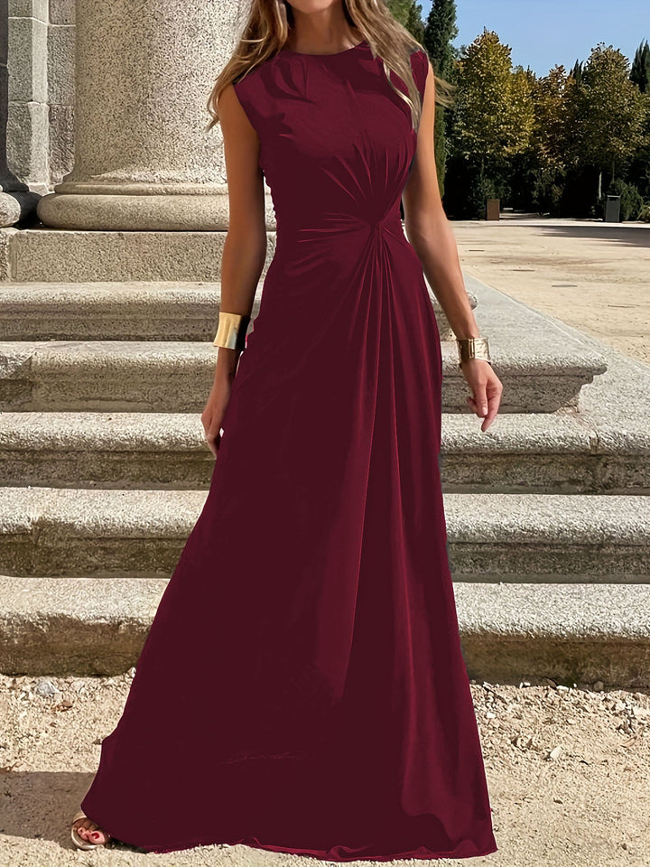 Women Elegant Evening Dress with Stylish Pleats and Figure-Hugging Cut Lune London