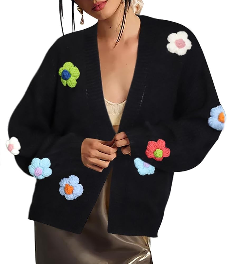 Ladies vest with floral appliqués Lune London