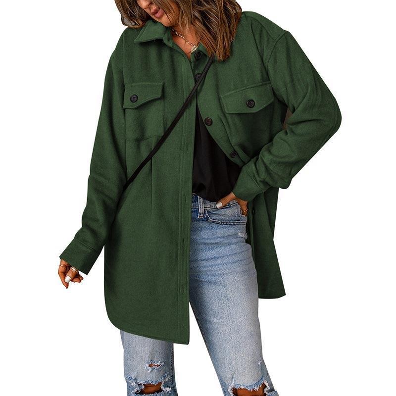 Women Oversized Jacket with Two Chest Pockets Amarae