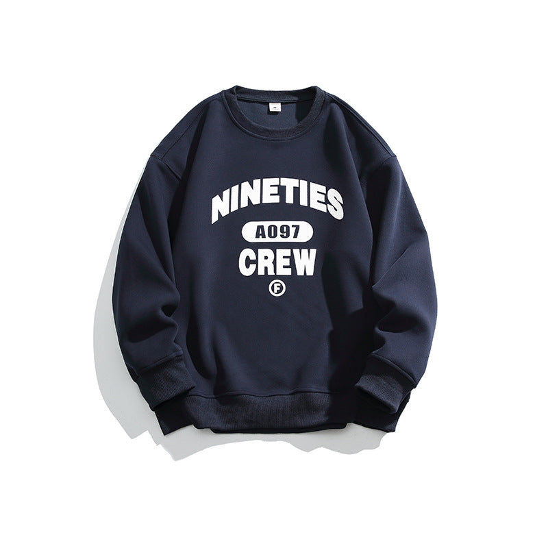 Unisex Oversized Sweatshirt with Round Neck and Distinctive College Print Amarae