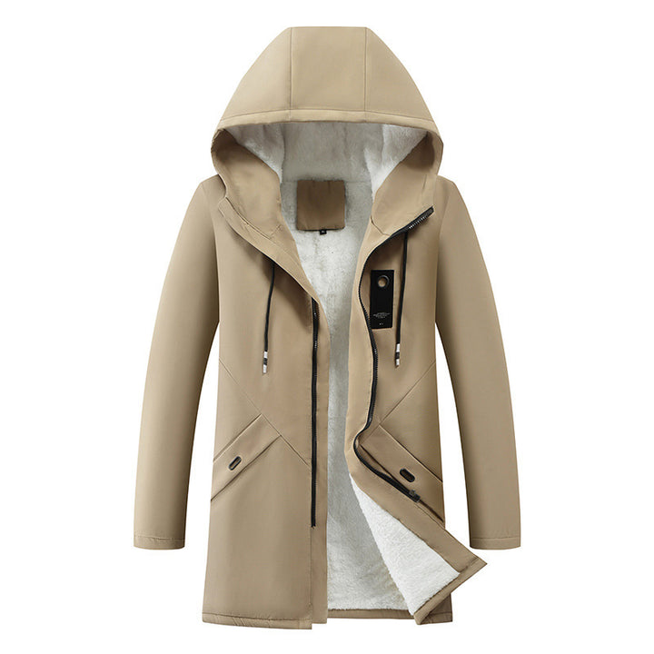 Waterproof transition jacket for men with insulating lining and hood Lune London