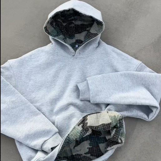 Dames Hoodie avec doublure camouflage Chic & Stil
