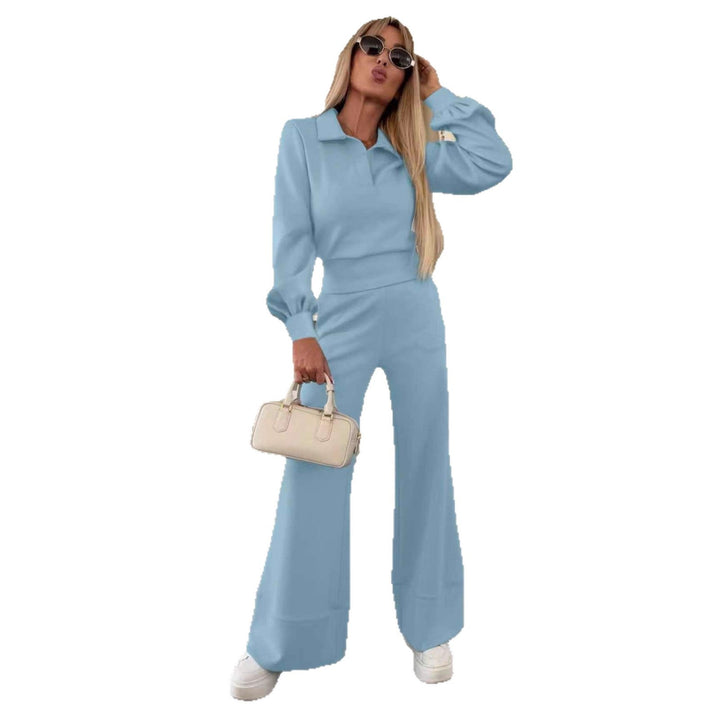 Women's Stylish and Casual Jumpsuit with Wide Leg and Elegant Sleeves Chic Und Stil