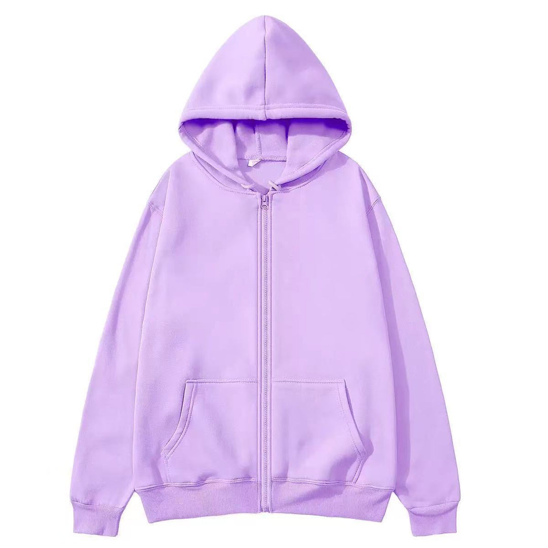 Hooded jacket for ladies in high-quality cotton blend with full zipper Lune London