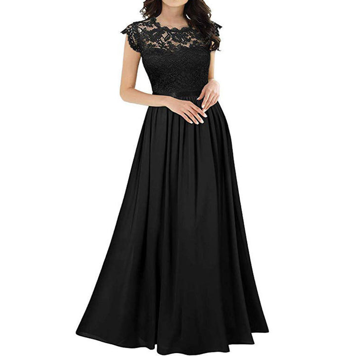 A-line Lace Sleeve Evening Dress for Women Chic and Stylish