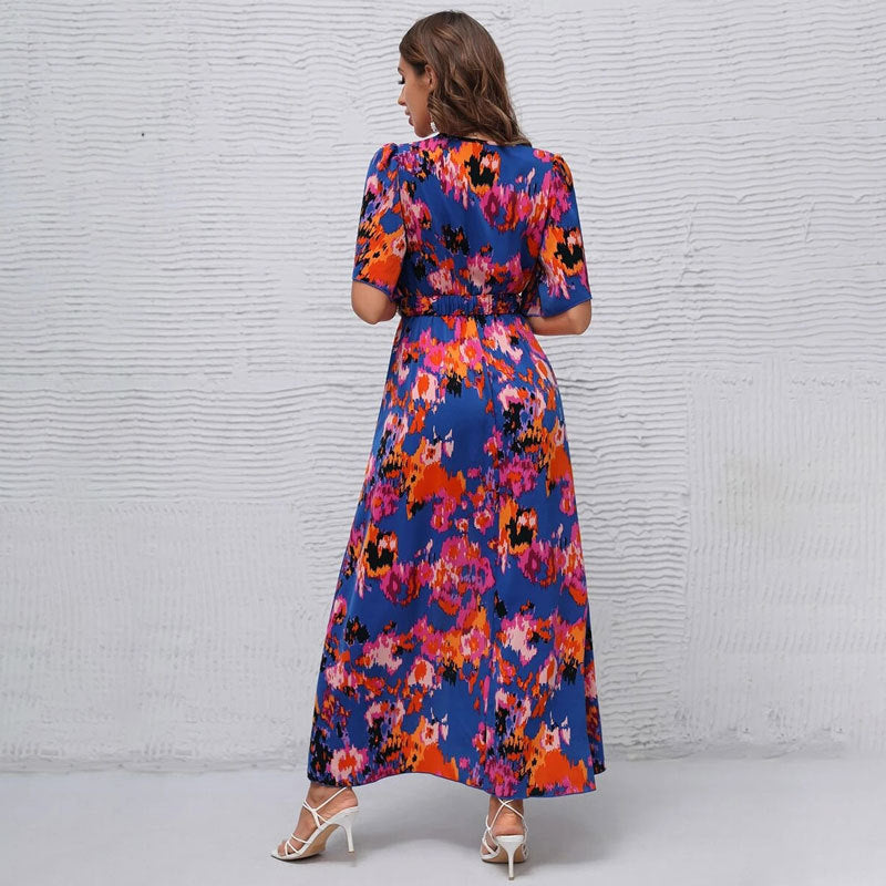 Lune London belted maxi dress for women