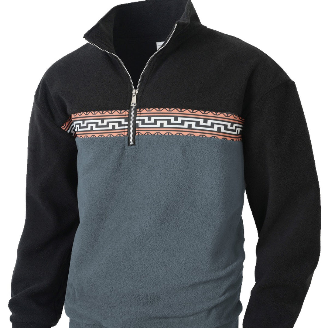 Men Fleece Sweater with Chic Fashion High Neck and Style