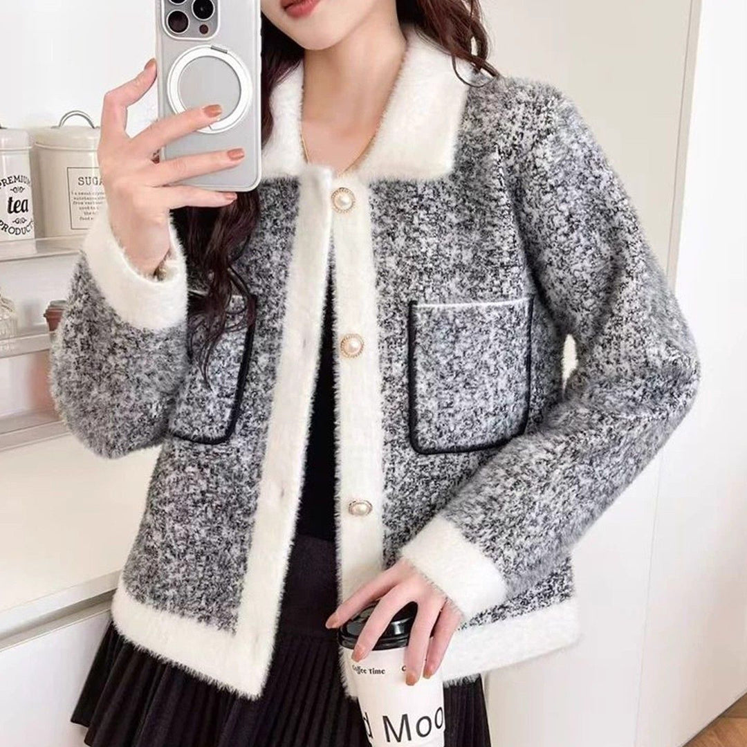Veste confortable pour femmes avec poches contrastées Chic & Stil