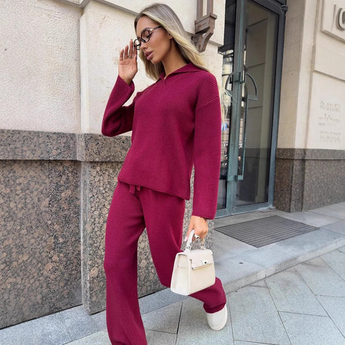 Ladies elegant knitted jogging set Amarae