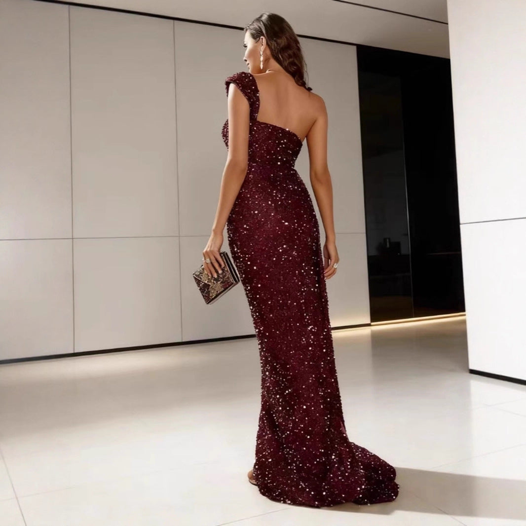 Women’s evening dress with sparkling sequins Lune London