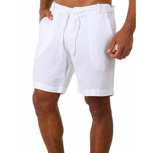 Casual linen shorts for men with adjustable waist and practical pockets Amarae