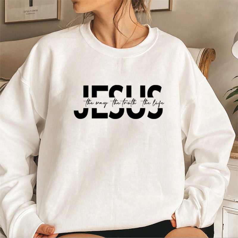 Women's casual sweatshirt with inspirational quote and high wearing comfort Lune London