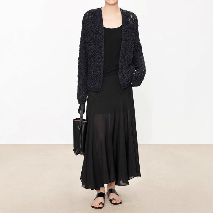 Jupe maxi élégante pour femmes avec coupe asymétrique Chic & Stil