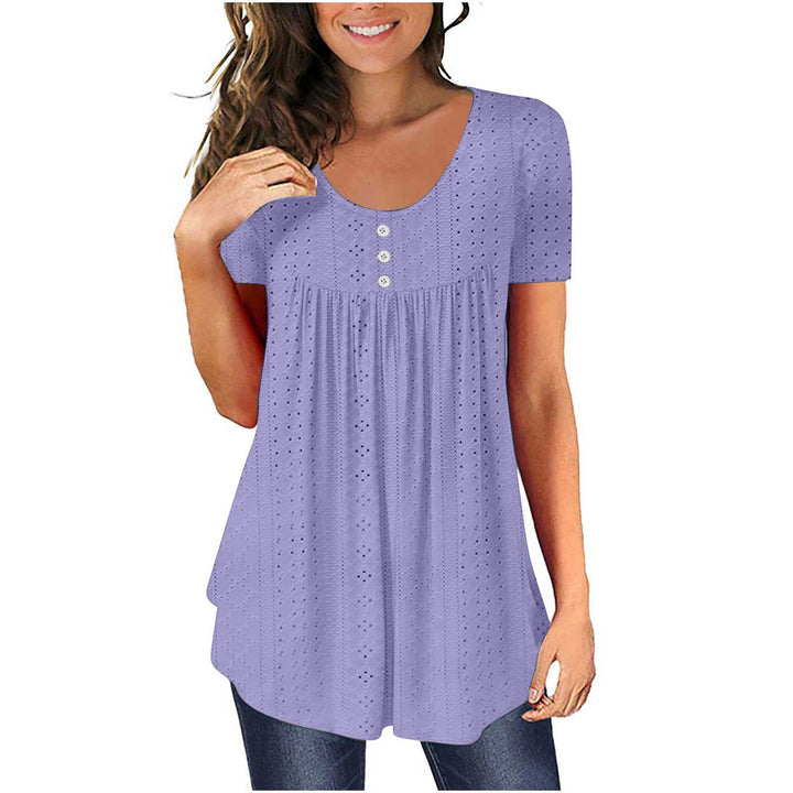 Short sleeve button tunic for women Lune London