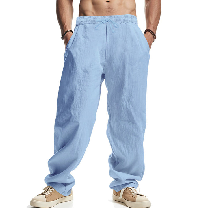 Casual pants for men with elastic waistband and practical pockets Lune London