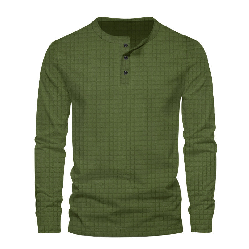 Men's long sleeve shirt with textured design Amarae