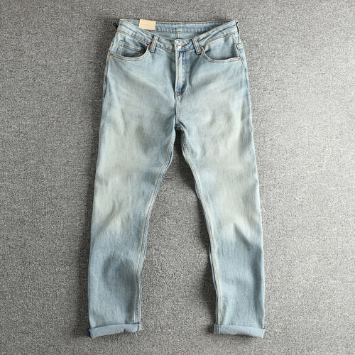 Authentic Vintage Look Women’s Slim-Fit Jeans with High Waist Amarae
