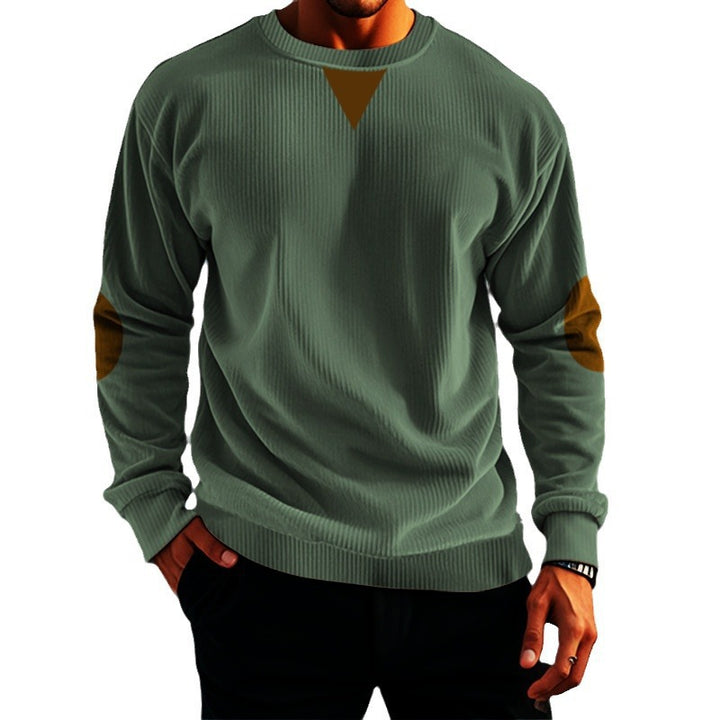 Men's casual knit sweater with accent details and comfortable fit Chic and style