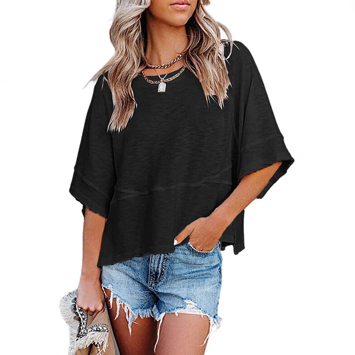 Chic and Stylish Quarter Sleeve Boxy Top for Women