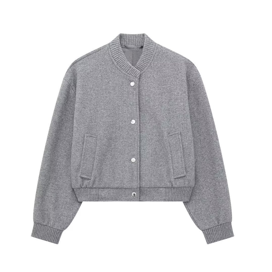 Sporty hooded jacket for women with a modern style featuring a button placket Lune London