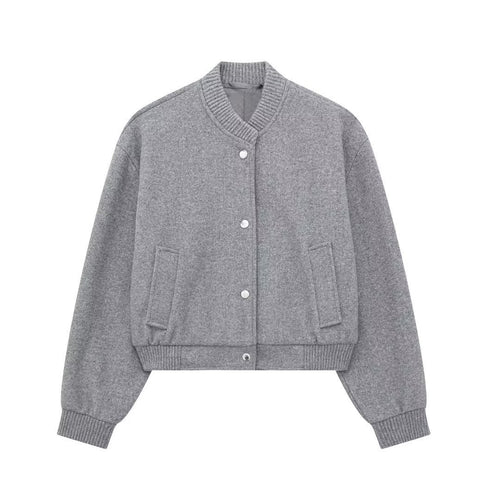 Sporty hooded jacket for women with a modern style featuring a button placket Amarae