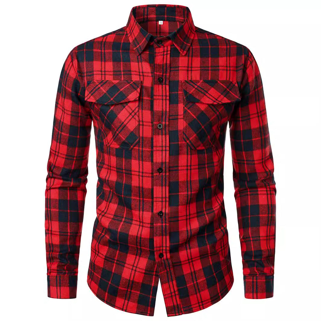 Plaid flannel shirt for men Lune London