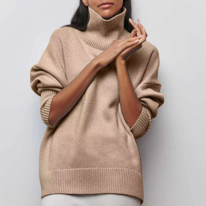 Ladies elegant turtleneck sweater with oversized cut Lune London