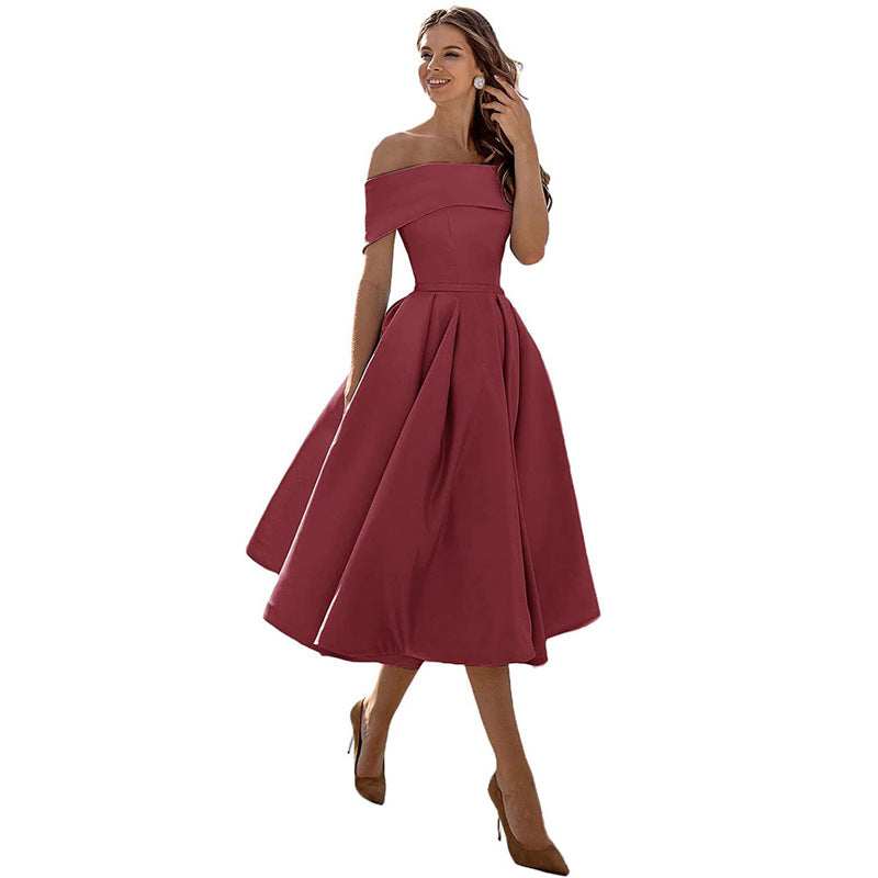 Lune London | Versatile Strapless Satin Dress for Parties