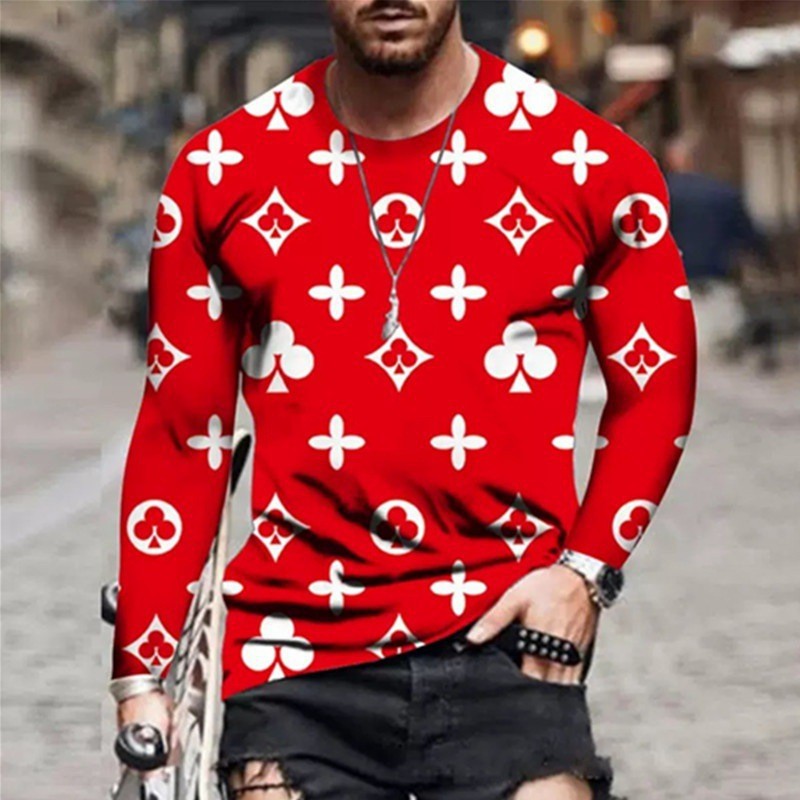 Men's long sleeve shirt with a creative design and colorful symbols Lune London