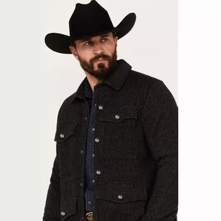 Casual men's jacket for the season with a structured cotton blend and practical pockets Lune London