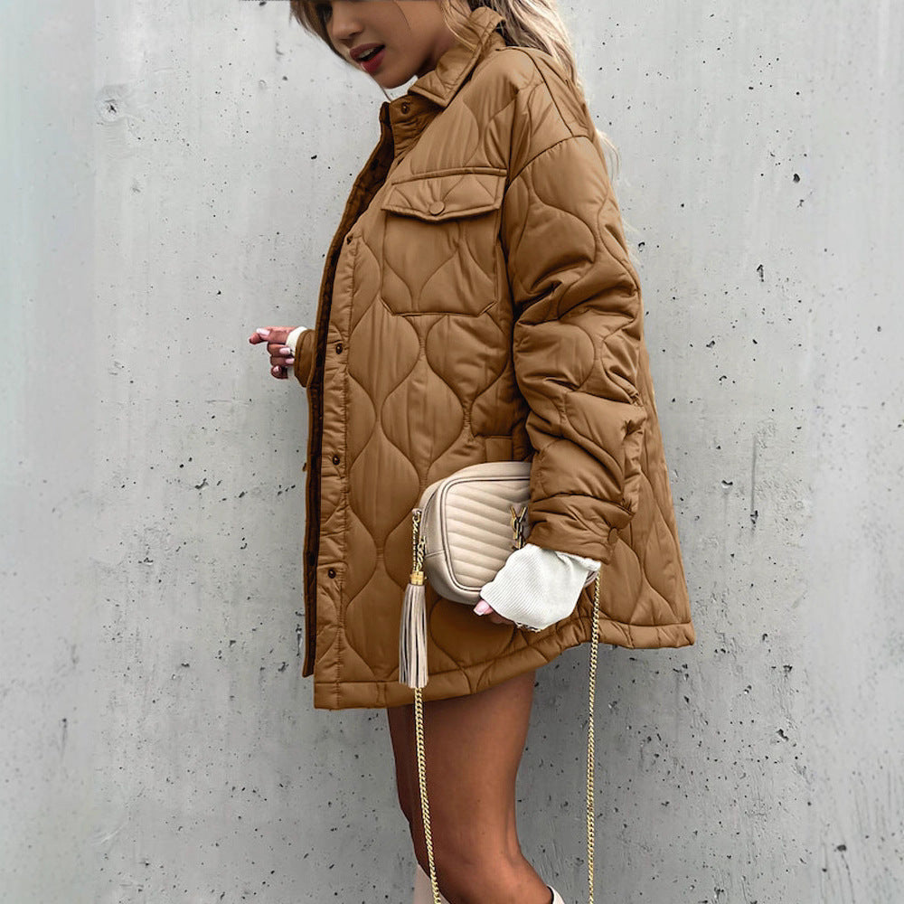 Quilted jacket for women with a relaxed oversized style Lune London